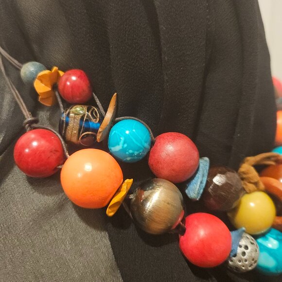 NECKLACE BY CHICO'S, CHUNKY BOHO - Picture 4 of 12